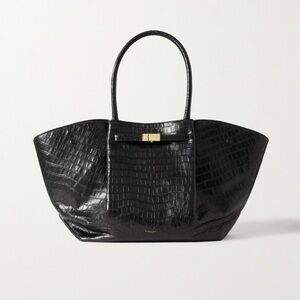 Demellier croc leather New York Tote